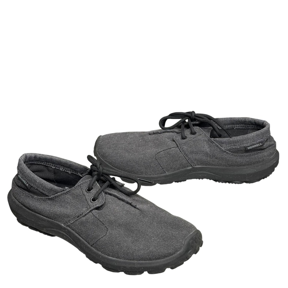 Merrell Jungle Ayers Lace Up Hiking Shoe Mens 9.5 Gray Canvas Outdoor Gorpcore